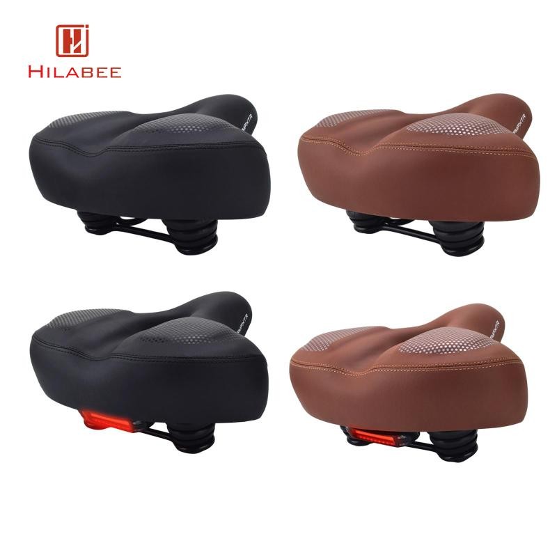 HILABEE อานจักรยานเสือภูเขา อะไหล่กันน้ําเบาะนุ่ม Pad สำหรับผู้ชายและผู้หญิง