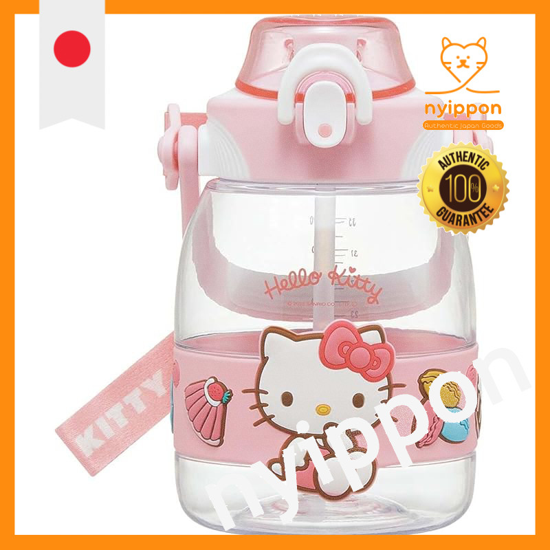 Skater Straw Hopper Bottle 1.2L 1200ml Plastic Water Bottle for Kids - Disney Mickey Mouse & Tsum Ts