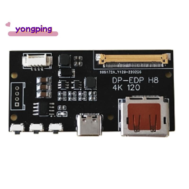 DP to EDP 4K 120HZ DIY4K Driver Board 4K 2K 1080 อะแดปเตอร์สําหรับจอแสดงผลแบบพกพา (A) ติดตั้งง่าย