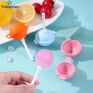 🛒แม่พิมพ์ซิลิโคน รูปอมยิ้ม พร้อมแท่ง สําหรับทําไอศกรีม ไอศกรีม DIY Tmsunten