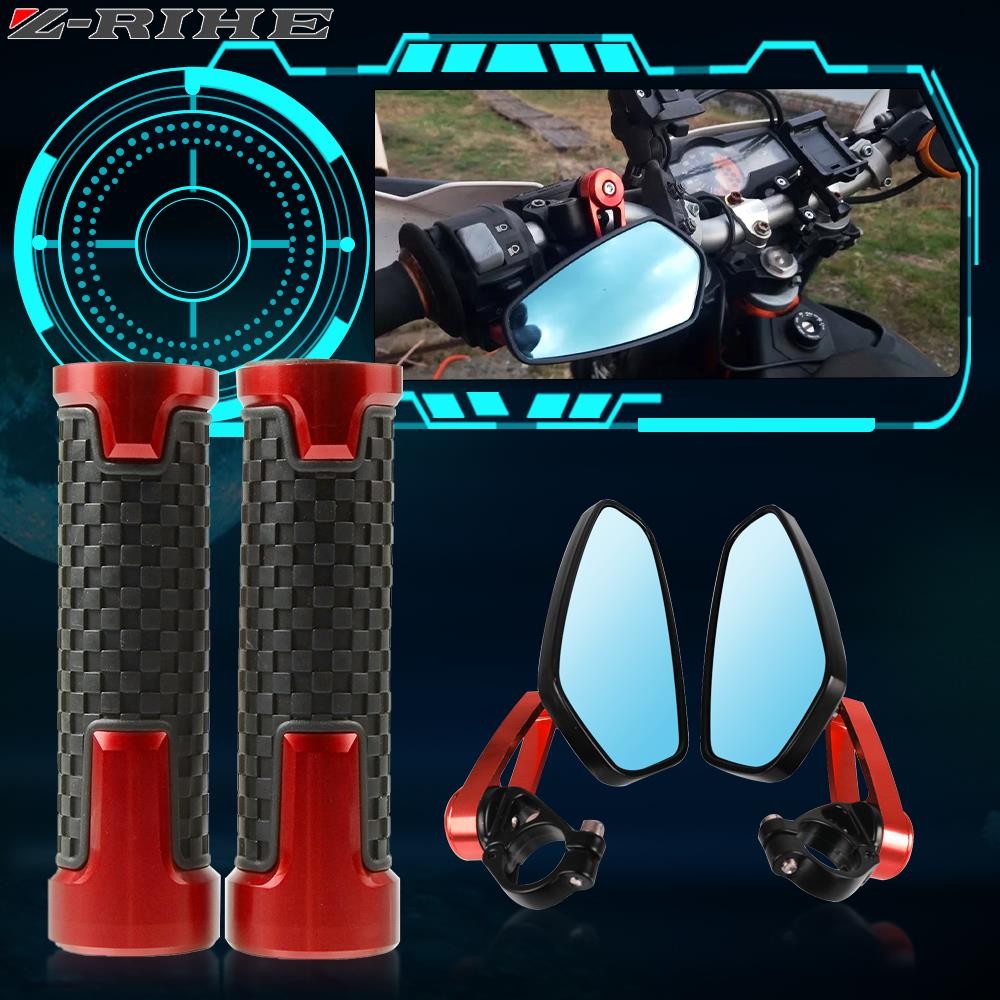 กระจกรถจักรยานยนต์ 7/8 "22 มม.ปลายแฮนด์ด้านข้างกระจกมองหลังสําหรับ HONDA CBR650F CB650F CB650R CBR65