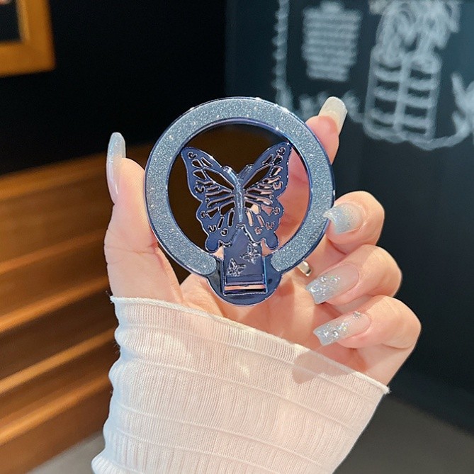 For Phone Butterfly Holder Luxury ขาตั้งโทรศัพท์มือถือ สามารถปรับได้ แบบสากล ราคา ถูกที่สุด ดีลบีเคเค แกลเลอรีภาพที่ 4