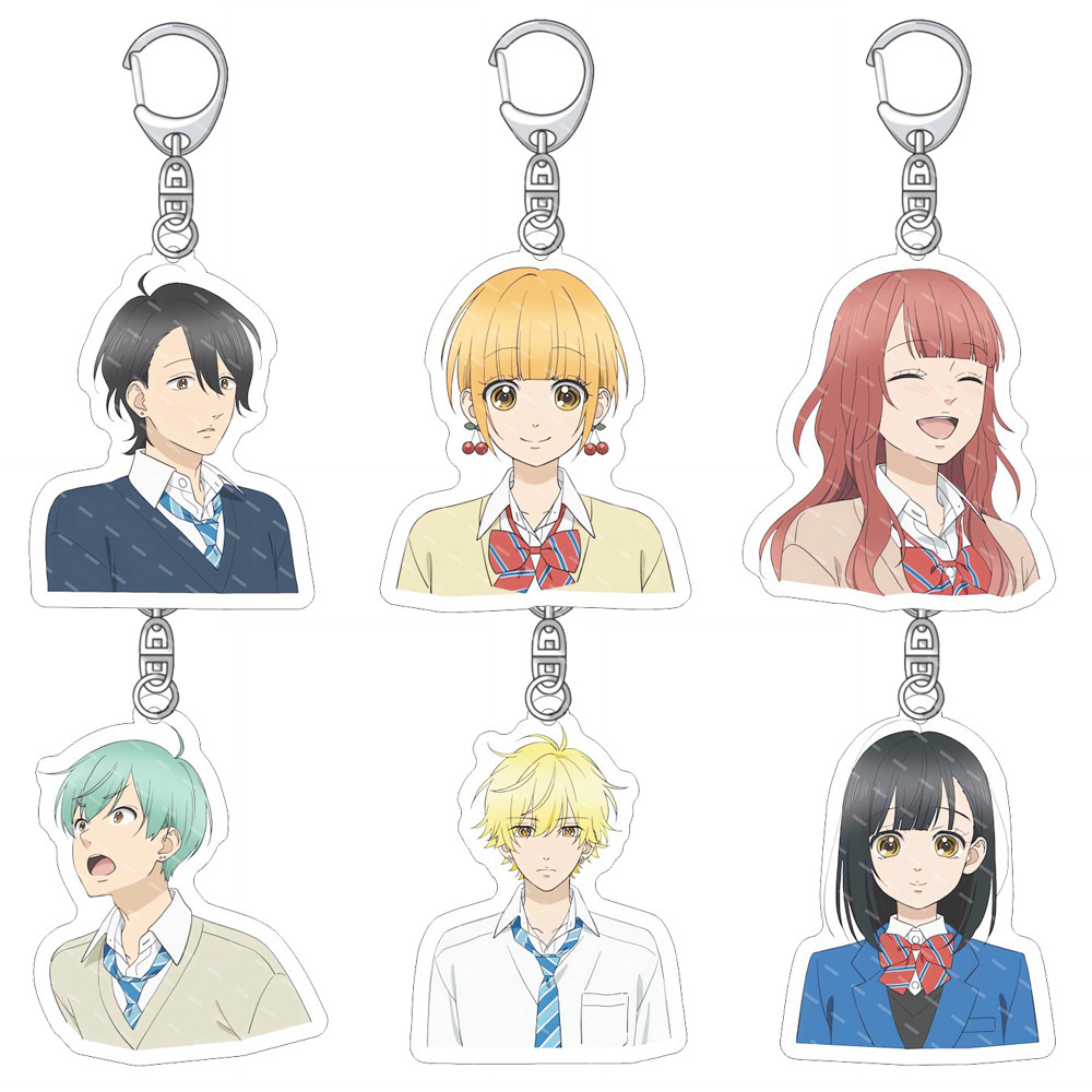 อะนิเมะน้ําผึ้งมะนาวโซดาพวงกุญแจ Uka Ishimori Kai Miura Serina Kanno ตัวเลขคอสเพลย์กระเป๋า Penda