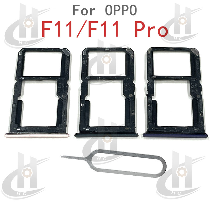 ถาดซิมการ์ดสําหรับ OPPO F11 Pro Slot Holder Card Holder Reader SD Slot Adapter Replacement Parts