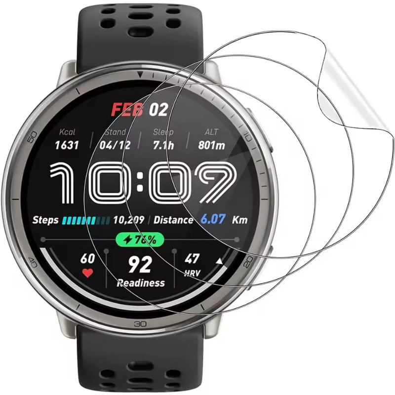 Amazfit Balance2 CheetahPro ActiveEdge Full Cover HD Clear Soft Hydrogel Film สําหรับ Amazfit Cheetah Pro Balance 2 Active Edge Falcon ระเบิดนาฬิกาป้องกันหน้าจอ