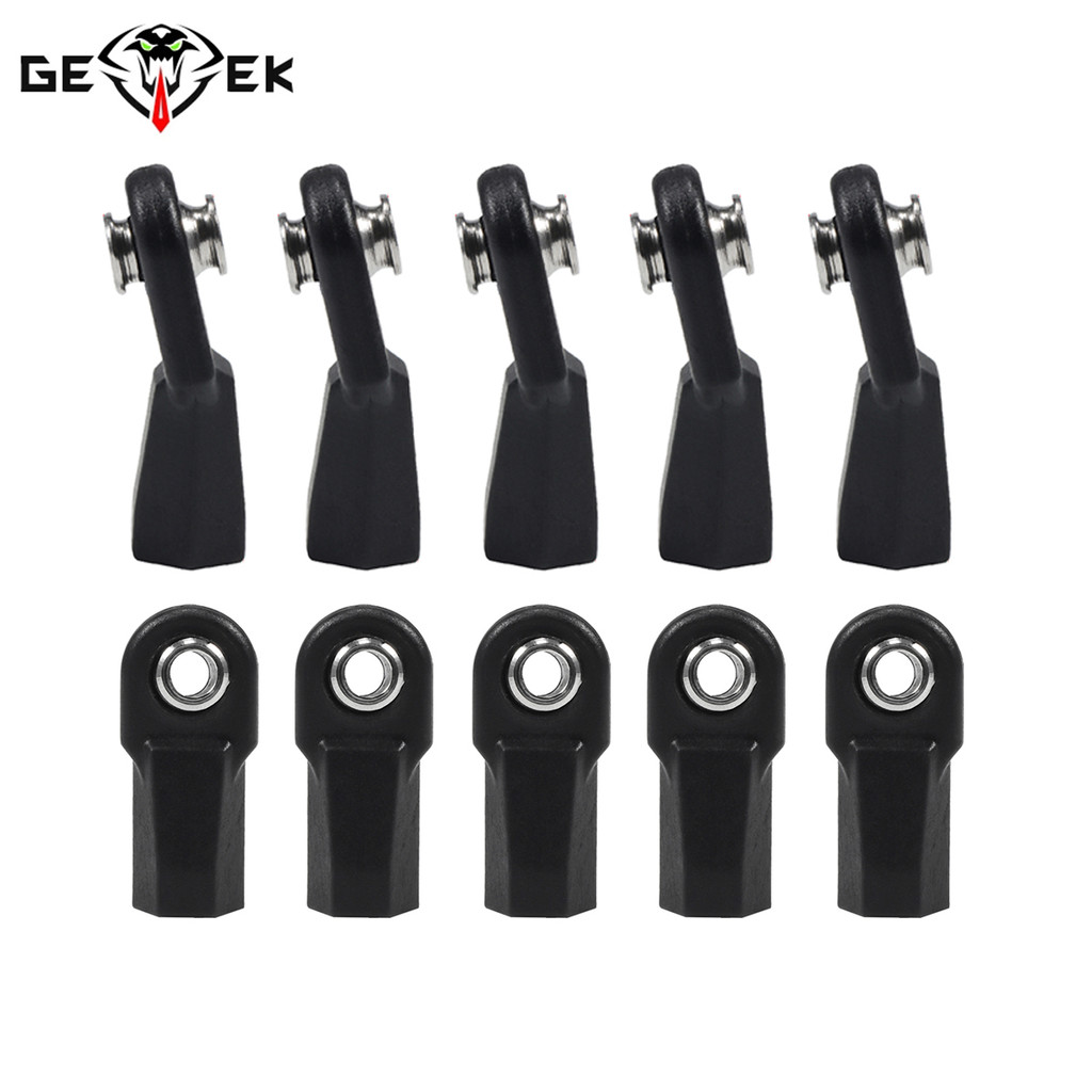 มุมตรงพลาสติก M4 Rod Ends 7 มม.Pivot Ball สําหรับ 1/10 RC Crawler TRX4 SCX10 องค์ประกอบ Enduro TF2 C