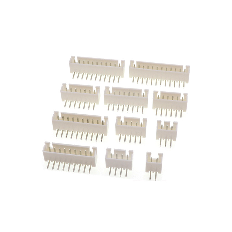 10pcs XH2.54 มุมขวา PIN Header Connector 2P 3P 4P 5P 6P 7P 8P 9P 10P bend PIN 11P 12P 13P 14P 15P 2.54 มม.P Pitch สําหรับ PCB รถ XH2.54 มม.P PXH2.54 มม.P