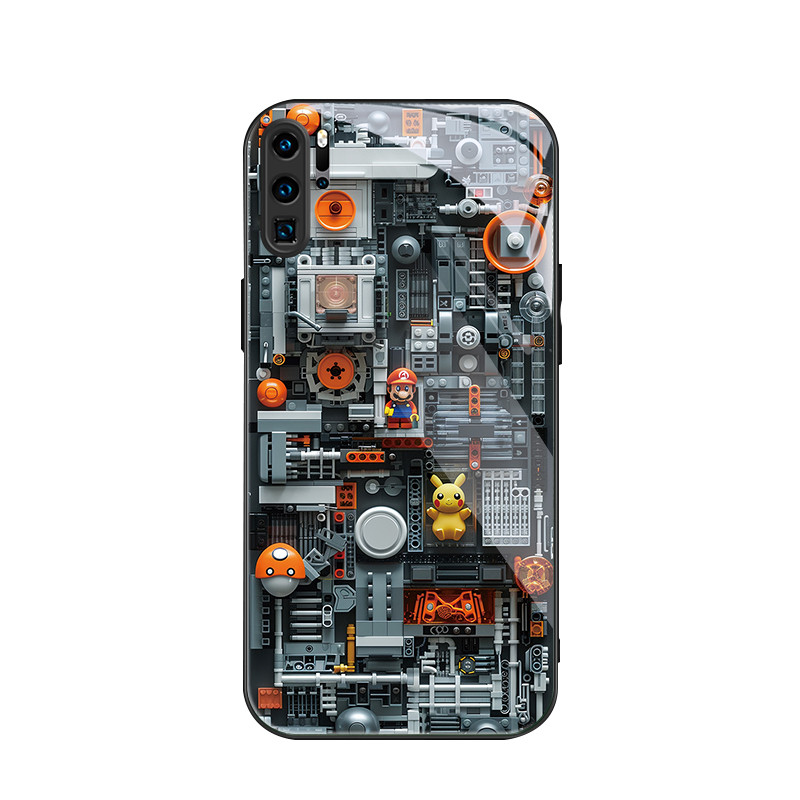 สําหรับ Huawei P30 Pro , บล็อกตัวต่อ, บุคลิกภาพอินเทรนด์, เคสป้องกันโทรศัพท์ป้องกันการตก