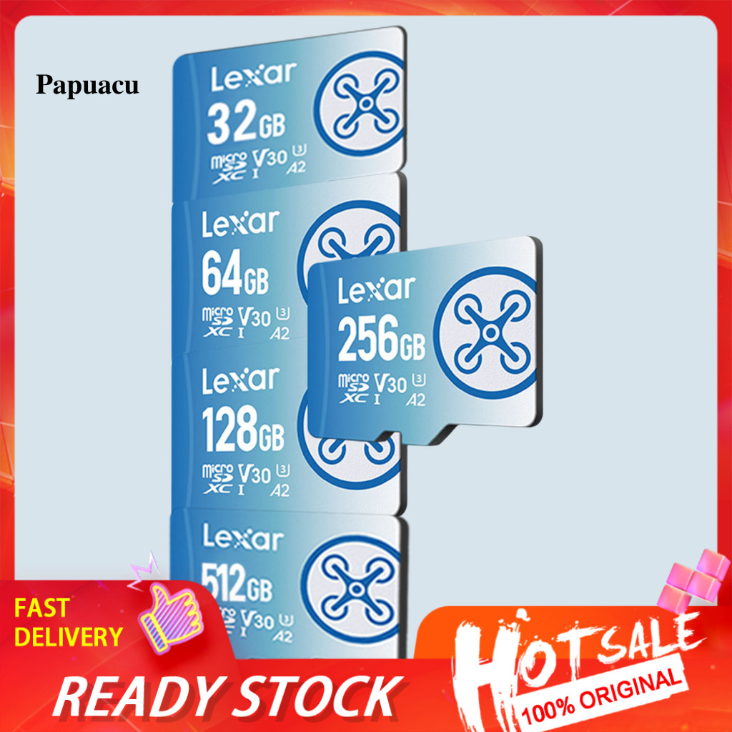 32GB/64GB/128GB/256GB/512GB การ์ดหน่วยความจํา U3 V30 A2 ความเร็วสูงอ่านเขียนกันน้ํา 160MB/S โทรศัพท์