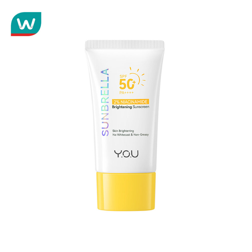 Y.O.U วาย.โอ.ยู ซันเบรลล่า 2 ไนอะซินาไมด์ ไบรท์เทนนิ่ง ซันสกรีน SPF50+ PA++++ 30มล.