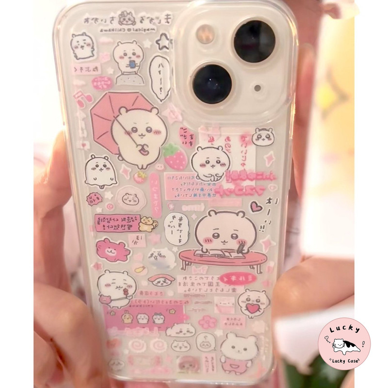 กราฟิติน่ารักตลกชิอิคาวะโปร่งใสนุ่มเคส iPhone XR 13 16 11 15 14 12 Pro Max X XS Max 7Plus 15 6s 16 6 7 8 14 Plus SE 2020