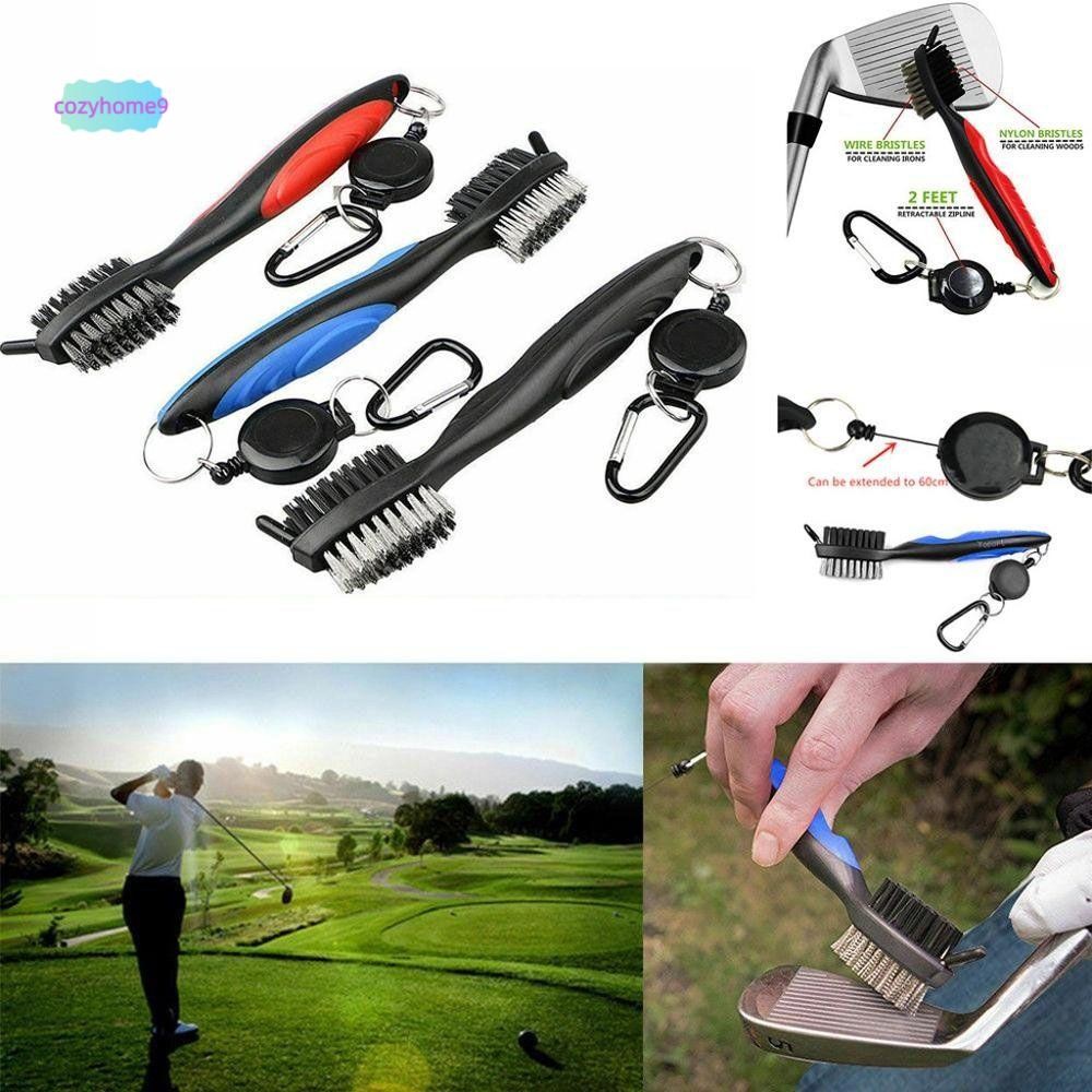 COZYHOME9 ทําความสะอาดร่องแบบพับเก็บได้ 2 ด้าน Zip-line Sharpener เครื่องมือกีฬาสินค้ากอล์ฟคลับอุปกรณ์กอล์ฟ