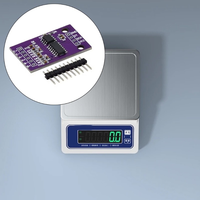 HL CS1238 24Bit โมดูล ADC ช่องคู่ TL431 ควบคุมความแม่นยําสําหรับการน้ําหนัก