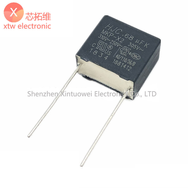 10 ชิ้น/ล็อต HJC X2 ตัวเก็บประจุความปลอดภัย 684K 310VAC 0.68UF 680NF 310V684 Pin Pitch 15 มม.