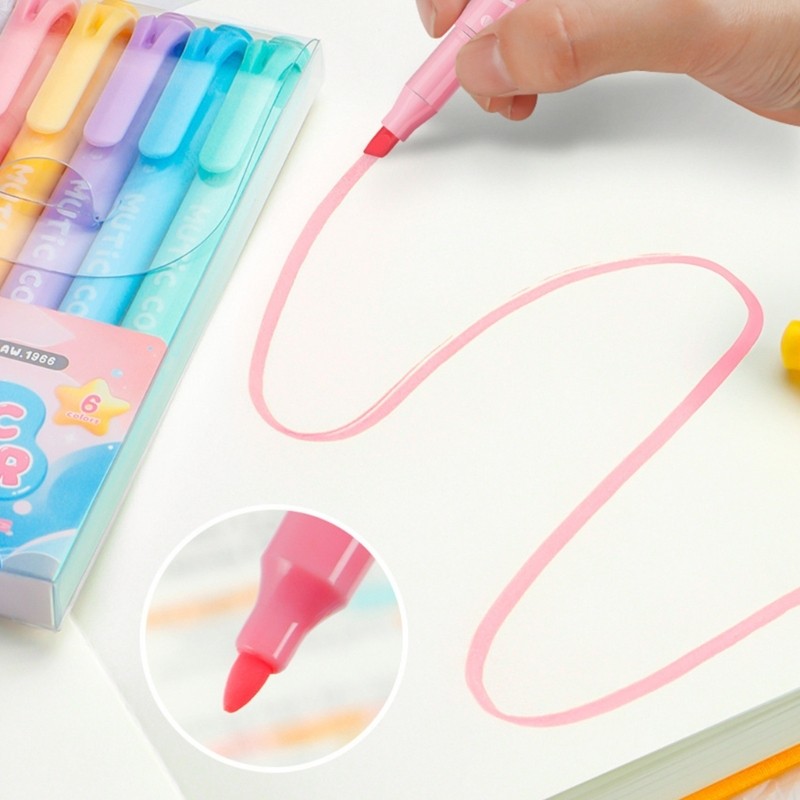 Doublebuy ปากกาเน้นข้อความชุด Double-Head Highlighter Markers ปากกาเน้นข้อความ Bible Marker ปากกาสํา