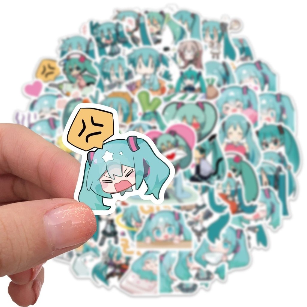 65 แผ่น!! สติ๊กเกอร์ Hatsune Miku สําหรับเคสโทรศัพท์ดื่มแว่นตาแล็ปท็อป FJTPD5827 250529 - รูปที่ 4