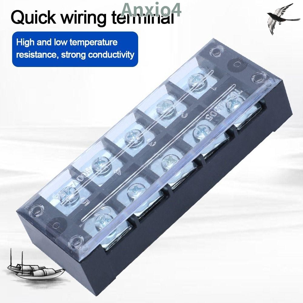 ANXIO4 Terminal Block, Dual Row พร้อมสกรู Strip Block Terminal, Electric Block Terminal Wire Connect