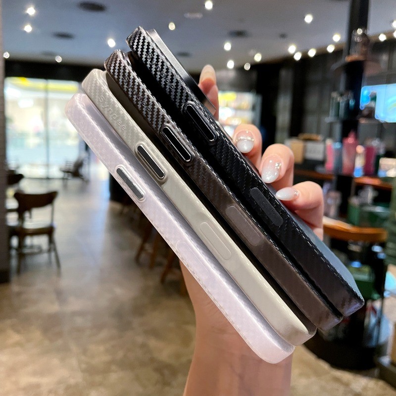 HOCE คาร์บอนไฟเบอร์ตารางรูปแบบเคสโทรศัพท์สําหรับ IPhone 17 16 15 14 13 12 Pro Max 16E PC Ultra-Thin PC ฝาครอบกรณี ราคา ถูกที่สุด ดีลบีเคเค แกลเลอรีภาพที่ 9