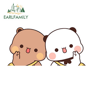 EARLFAMILY Bubu สติกเกอร์รถสร้างสรรค์รถจักรยานยนต์ด้านหลังกร…