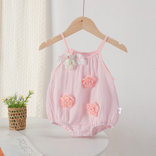 ฤดูร้อนใหม่เสื้อผ้าเด็กเด็กสาวขนาดเล็ก สายรัด บางบอดี้สูท0-2…