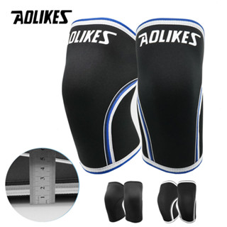 AOLIKES 1 คู่ 7 มม. Neoprene กีฬาเข่ารั้งสําหรับฟิตเนสวิ่งยก…