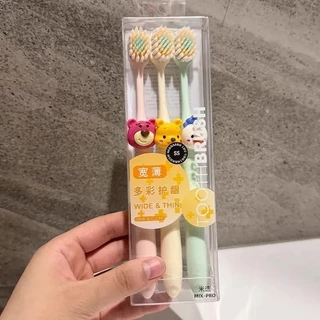 น่ารัก SpongeBob SquarePants แปรงสีฟันขนนุ่ม Super Soft Spiral Bristle แปรงสีฟันหัวกว้าง Creative Coup