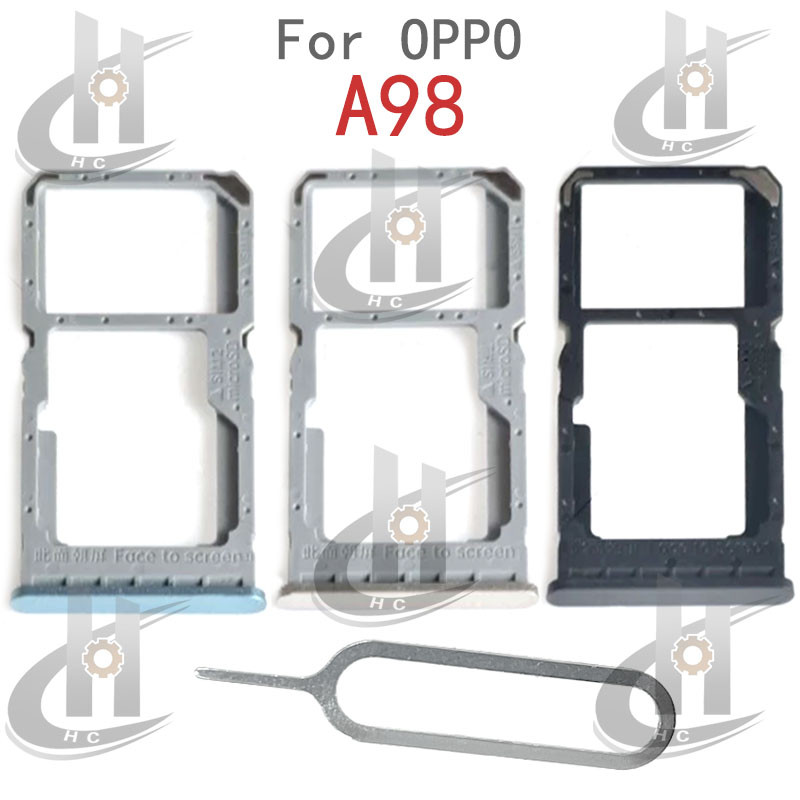 สําหรับ OPPO A98 ถาดซิมการ์ดผู้ถือช่องเสียบการ์ด Reader SD Slot Adapter อะไหล่