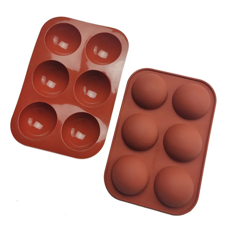 Semicircular Chocolate Mold Handmade Round Half-Ball Sphere Silicone Mould Dessert Mould Cake Tool