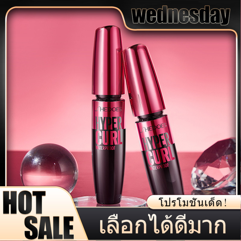 YTL มาสคาร่าสีดำกันน้ำกันเหงื่อติดทน ไม่เลอะ ไม่เปื้อน Mascara Waterproof เครื่องสำอาง ปัดขนตาหนา โค้งงอนยาวนาน 24ชม 9ml