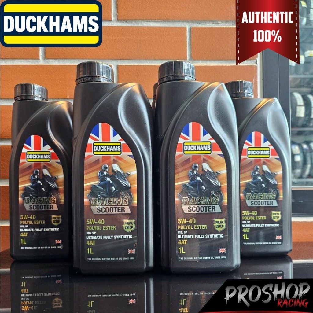 ํ- น้ำมันเครื่อง Duckhams  5W40 5W50 สำหรับ Scooter ปริมาณ 1 ลิตร น้ำมันเครื่องสังเคราะห์แท้ 100%
