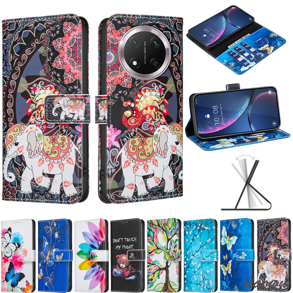 หรูหราหนังเคสโทรศัพท์สําหรับ OPPO A38 A18 A58 A78 A74 A16 A16S A54S A55 A54 A60 A79 A93 F19 A98 F23 A1 Flip กระเป๋าสตางค์ป้องกัน Soft TPU กันกระแทกปลอกพร้อมช่องใส่การ์ด – โปรปัง