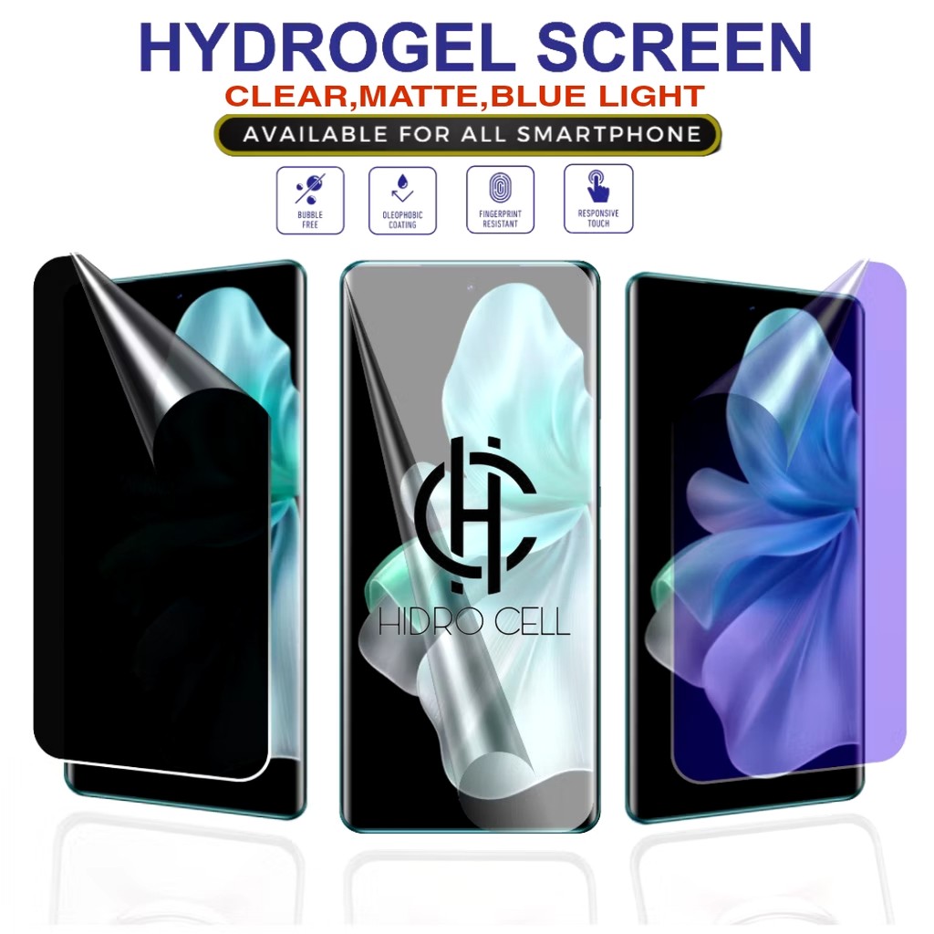 LAYAR HYDROGEL FILM HD CLEAR BLUE MATTE สําหรับ VIVO V40 V40 LITE V30 V30 PRO V30E V29 V29 5G V17 V1