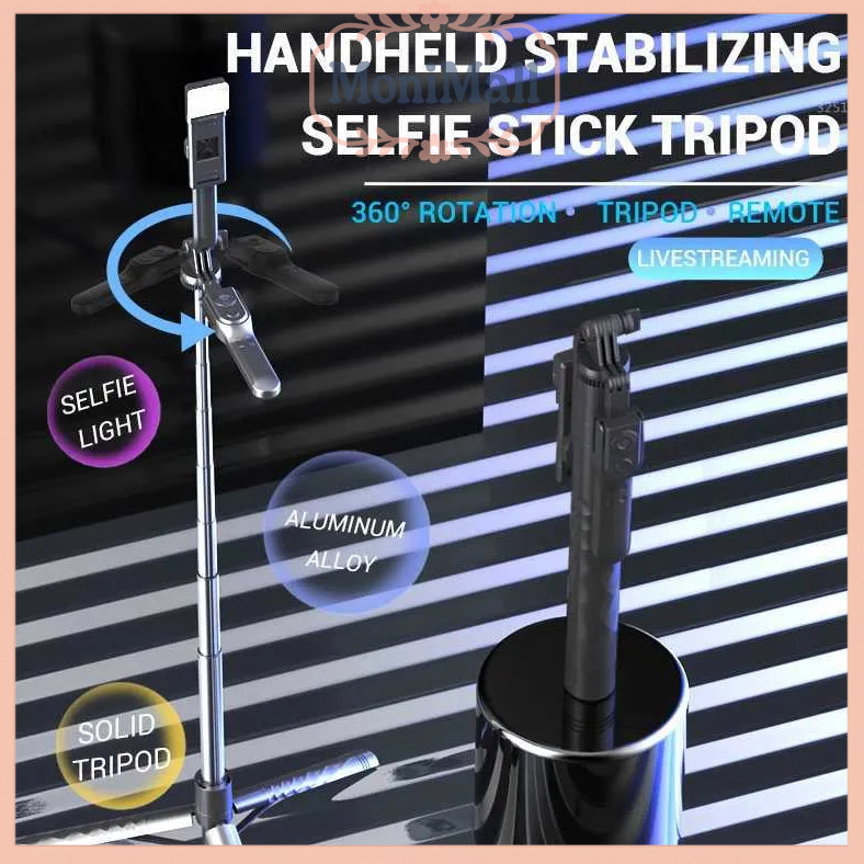 Tongsis สมาร์ทโฟน Selfie Stick Stabilizer ขาตั้งกล้องระยะไกล Bluetooth - K28