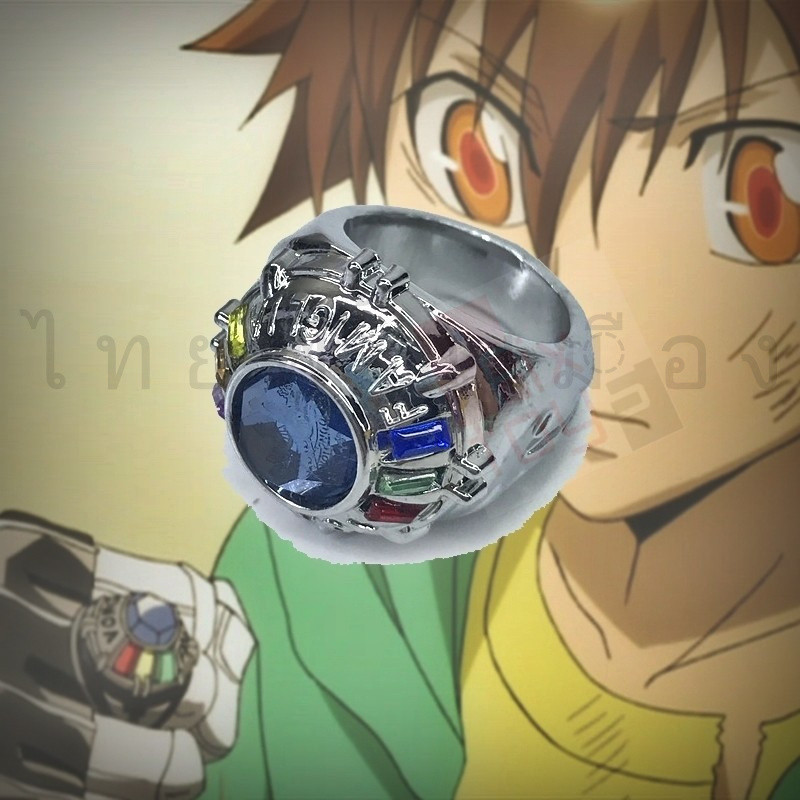 แหวนรีบอร์น Vongola ring วองโกเล่ริง แหวนวองโกเล่ ชุด 7 วงแหวน Reborn Katekyo Hitman Reborn! ครูพิเศ