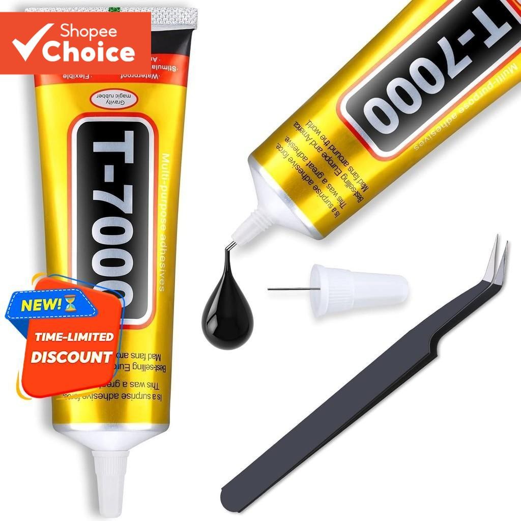 อัพเกรด T-7000 กาวสีดําสําหรับโทรศัพท์มือถือ, Cridoz 110ml กันน้ําเครื่องประดับกาว Precision Craft กาวสําหรับซ่อมหน้าจอโทรศัพท์มือถือแก้วงานฝีมือไม้โลหะและหิน