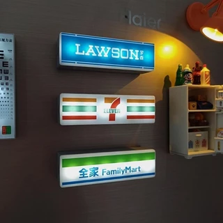 กาแฟตู้เย็นสติ๊กเกอร์ป้ายแสงตกแต่งเครื่องประดับ711แม่เหล็กตู้เย็นสติ๊กเกอร์