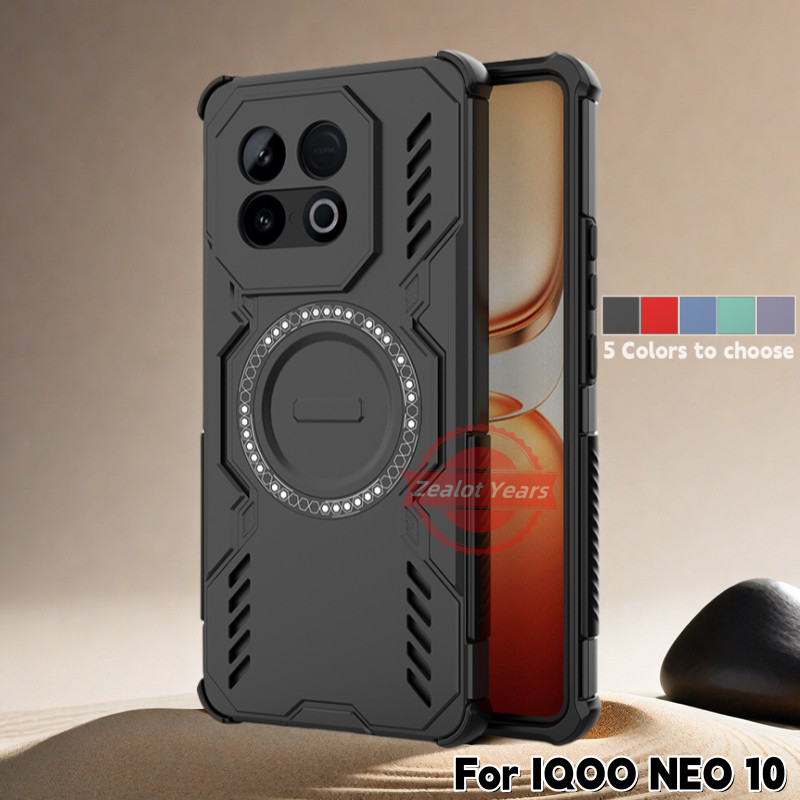 ปลอกสําหรับ iQOO Neo 10 5G Neo10 Z10 Turbo Pro หรูหราแม่เหล็กกันกระแทกเคสโทรศัพท์เลนส์ป้องกันปกหลัง
