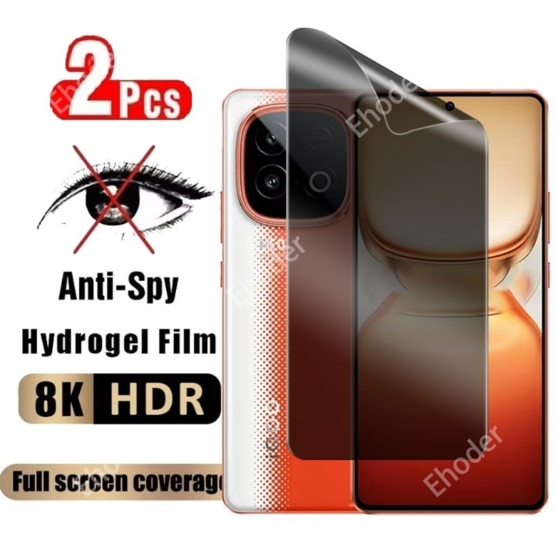 สําหรับ iQOO Neo 10 5G 2025 ความเป็นส่วนตัว Hydrogel ฟิล์มสําหรับ iQOO Neo 10 5G 2025 Anti Peep หน้า