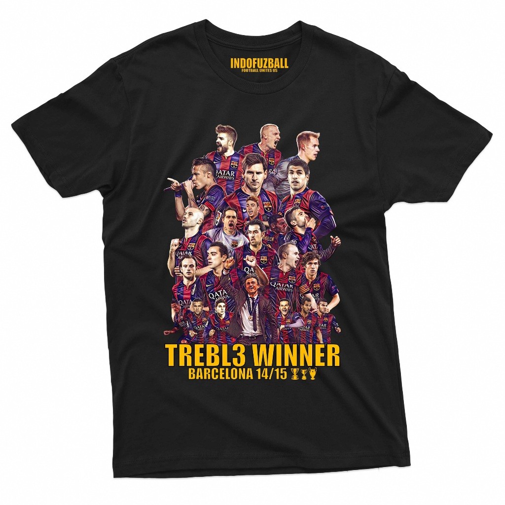 เสื้อฟุตบอล INDOFUZBALL BARCELONA TREBLE WINNER 2015