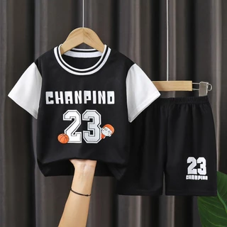 เสื้อกีฬาเด็ก ชุดขาสั้น ชุดกีฬา เนื้อผ้าใส่สบาย เหมาะสำกรับเด็กโต ใส่ได้ทั้งผู้ชายและผู้หญิง เหมาะสำหรับอายุ2-10ปีDA-A05