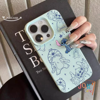 การ์ตูน Stitch คู่ สำหรับ IPhone 11 12 15 16 13 14 Pro Max XR XS X 7Plus 8Plus Max 16 7 8 15 Plus SE เคสโทรศัพท์สีชมพู