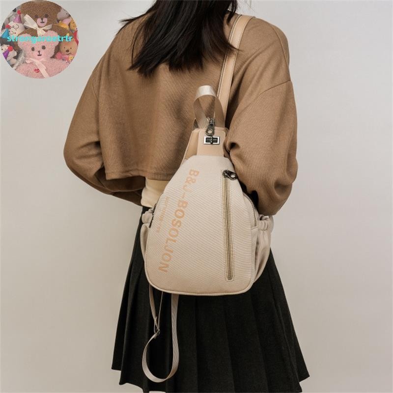 Strongaroettr Casual Women Crossbody Chest Bags Fashion Unisex Travel Backpack Multi Pocket Female Shoulder Bag Ladies Daily Use Fanny Pack TH