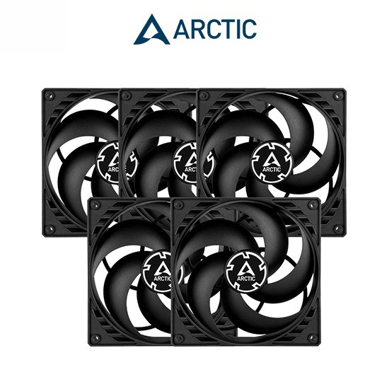 พัดลมคอมพิวเตอร์ ARCTIC P14 PWM PST BLACK 5 PACKS