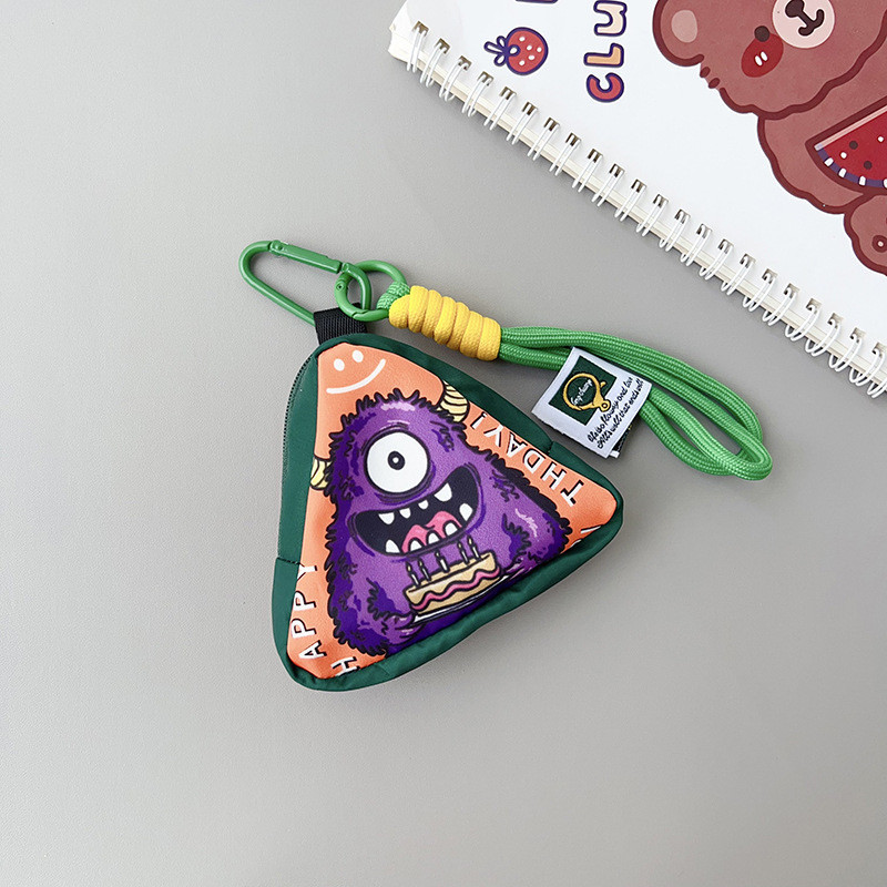 กระเป๋ารูปสามเหลี่ยมสำหรับเหรียญและหูฟัง พร้อมดีไซน์สร้างสรรค์ - รูปที่ 4