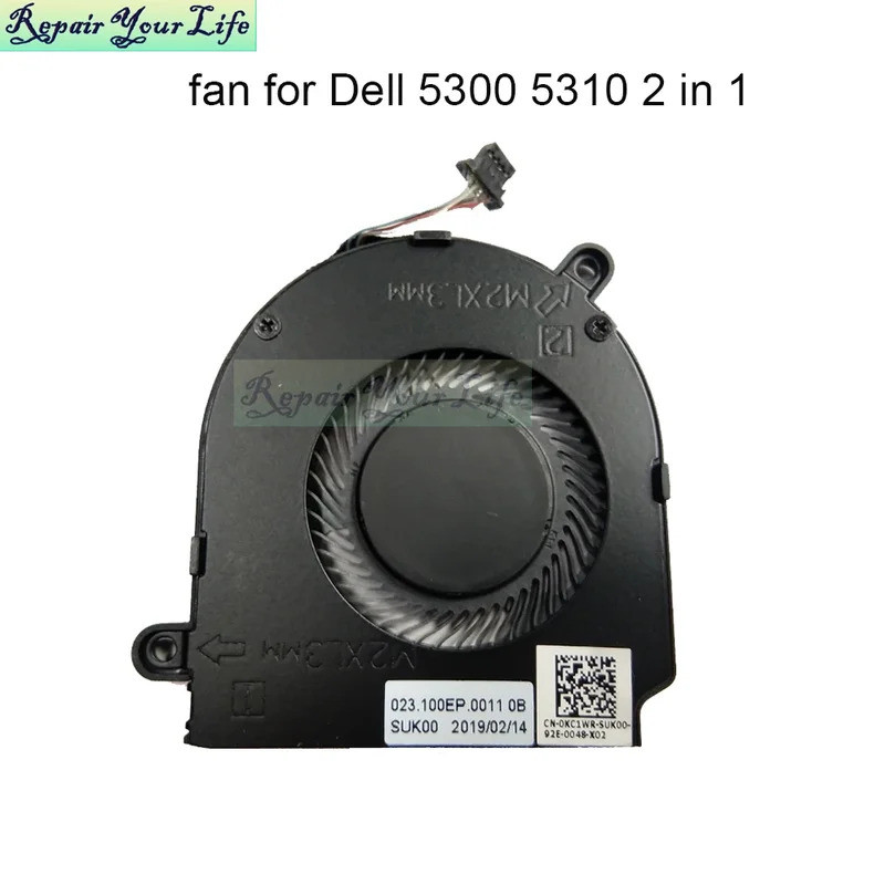 DC 5V คอมพิวเตอร์ CPU พัดลมระบายความร้อนสําหรับ DELL Latitude 13 5300 5310 2-in-1 0KC1WR 023.100EP.0011 0B EG50040S1-CF50-S9A Cooler พัดลม