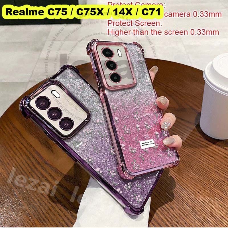 Realme C75 C75X C75X C 75 C75 X 14X C71 C 7เคสGlitter RealmeC75 X RealmeC75X RealmeC75 RealmeC75X Re