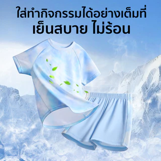 Patt Mom ชุดเซ็ทเด็ก เสื้อเด็ก ชุดเด็ก เสื้อยืด ชุดกีฬาเด็ก เสื้อยืดคอกลมแขนสั้น + กางเกงขาสั้น (TT-XSTYXSTK)