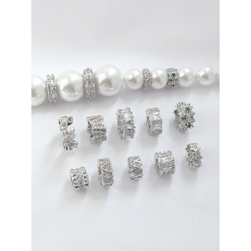 Spacer ลูกปัดสีการเก็บรักษา Zircon diy