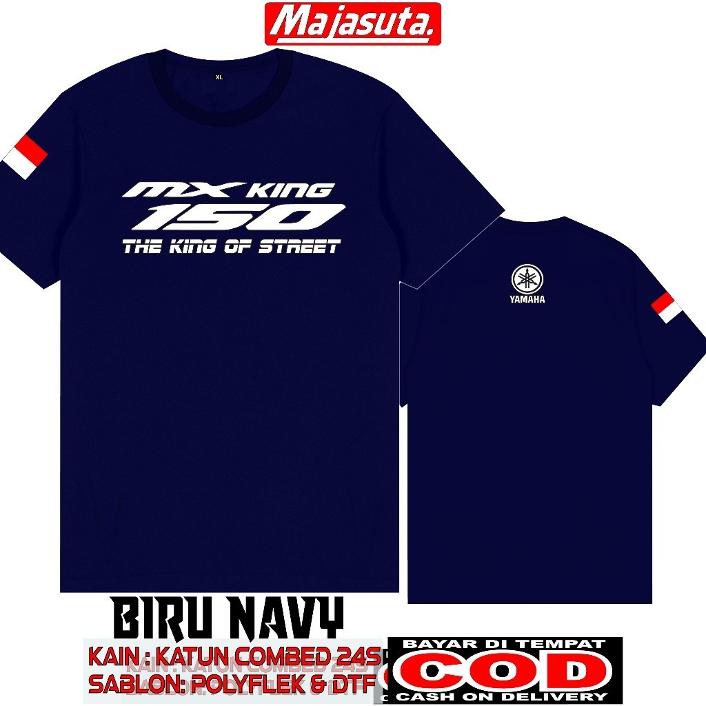 YAMAHA MX KING 150 M1 COMBED 24S MOTORCYCLE T-SHIRT / CLUB T-SHIRT // เสื้อยืด COMMUNITY // DISTRO T