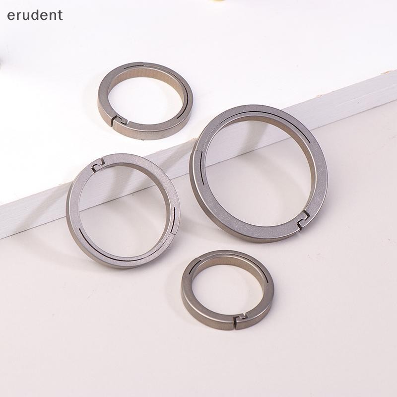 Erudent ไทเทเนียมแบน Key แหวนเชือก Drop Buckle รถ Key แหวนผู้ถือ Quickdraw พวงกุญแจ Carbiner อุปกรณ์